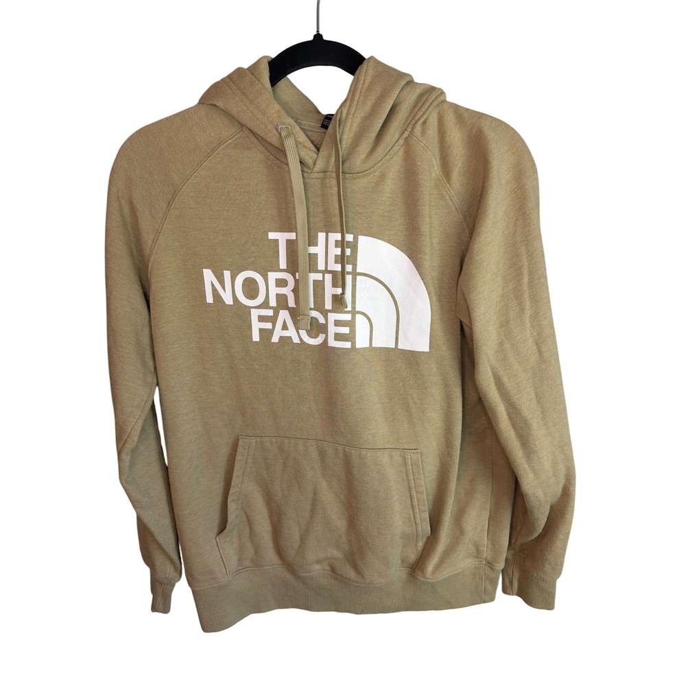 The North Face Womens Half Dome Pullover Hoodie Tan Khaki Small